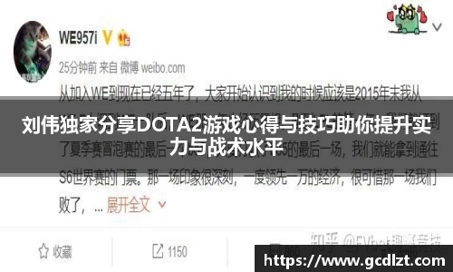 刘伟独家分享DOTA2游戏心得与技巧助你提升实力与战术水平